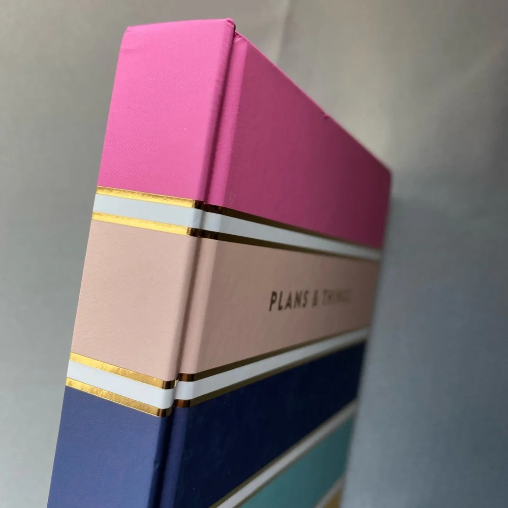 James Burke | Hard Bound Striped Journal - Plans & Things